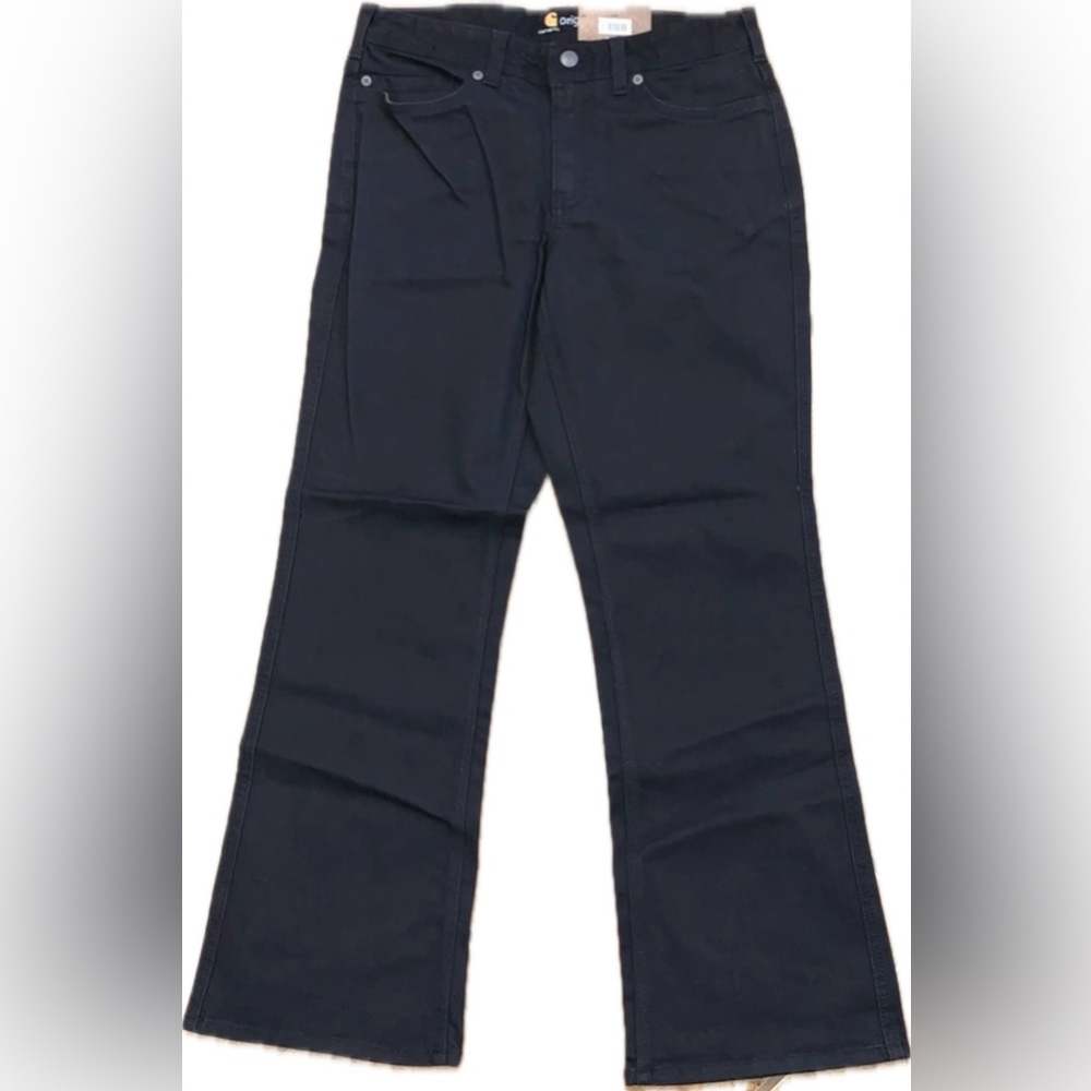 Carhartt Women's Black boot cut jeans 8 short